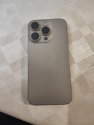 aple woth: IPhone 15 Pro, Б/у, 256 ГБ, Natural Titanium, Чехол, Кабель, 88 % — 1