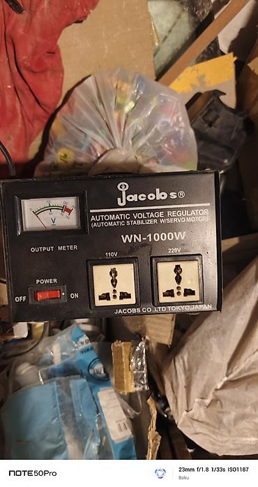 ev esalari: Jacobs WN-1000W avtomatik gərginlik tənzimləyicisi (Automatic Voltage — 1