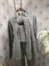 Kompleti: ❤️❤️ trodelni trikotazni kompleti pantalone+dzemper+šal 3600❤️❤️ — 1