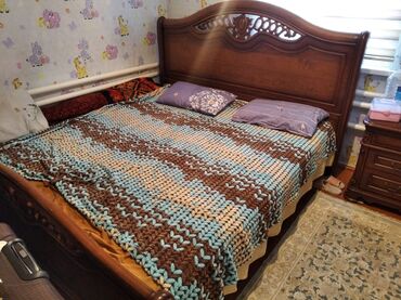 мебел кроват: Диван-кровать, цвет - Коричневый, Б/у
