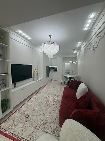 Продажа квартир: 3 комнаты, 87 м², Асанбай мкр Элитка, 6 этаж, Дизайнерский ремонт — 1