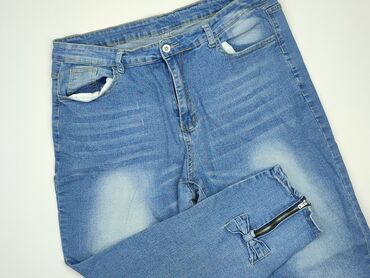 dżinsy ze ściągaczem na dole: Jeans for women, size 2XL