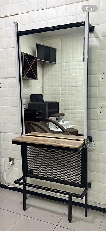 salon bas vanasi: Peşəkar bərbər/salon üçün güzgü stendi - 4 eded İri ölçülü divara — 3