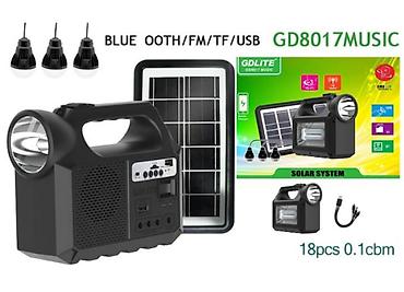 Прожекторы: Фонарь на солнечной батарее GDLite GD-8017MUSIC — 1