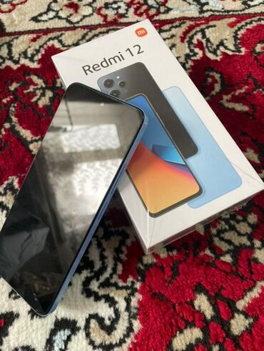 redmi 12 lite: Redmi, Redmi 12, Б/у, 128 ГБ, цвет - Голубой, 2 SIM