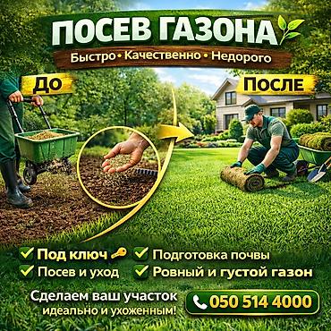 прополка травы: ПОСЕВ ГАЗОНА 🌱 Быстро • Качественно • Недорого ✔ Под ключ 🔑 ✔ — 1