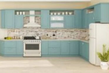 Sifarişlə mətbəx mebeli: Sifarişlə mətbəx dəsti, Özü çəkən petlələr, Sadə laminat, Kredit yoxdur, Pulsuz çatdırılma — 13