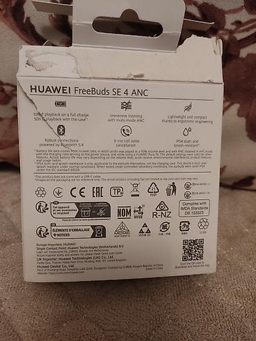 nausnik qiymetleri: HUAWEI FreeBuds SE 4 ANC simsiz qulaqlıq Xüsusiyyətlər: - Multi‑mode — 2