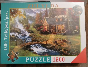 1500 elementli pazllar: 1500 hissəli puzzlelər 61x81 sm ölçüsündə. Çatdırılma pulsuzdur
