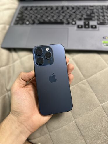 айфон 14 про макс цена: IPhone 15 Pro, 128 GB, Blue Titanium, Simsiz şarj, Face ID, Sənədlərlə