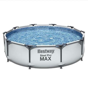 Бассейны: Огромный семейный бассейн Bestway Steel Pro Max — ЛЕТО начинается — 2