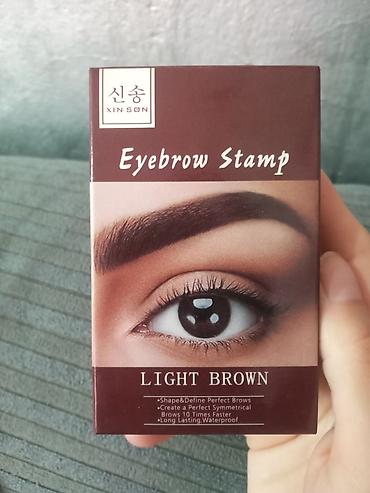 qaş aparatı: Məhsul: XIN SON Eyebrow Stamp – Light Brown Təsvir: - Qaş formasını — 1