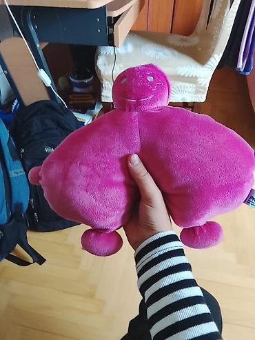 Plišane igračke: Plišani jastuk i igračka – set - Veliki okrugli plišani jastuk sa — 17