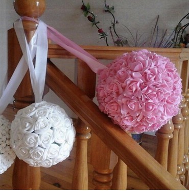 Süni güllər: Gül topları. El işleridi hamısı. Ad günü, xına yaxdı, nişan, toy — 2