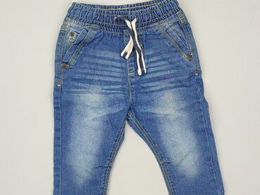 Spodnie jeansowe, Pepco, 9-12 m, 74-80 cm, stan - Bardzo dobry