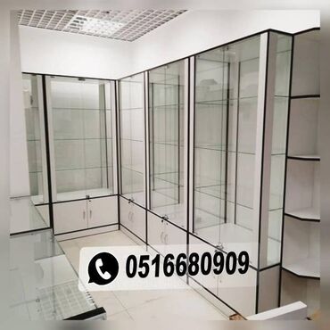 Sifarişlə kosmetika üçün vitrinlər: Vitrin mebeli sifarişi — 18