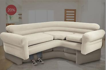 crna ugaona garnitura: Ugaona sofa na izvlačenje 257 cm x 203cm x 76cm Ova sofisticirana — 2