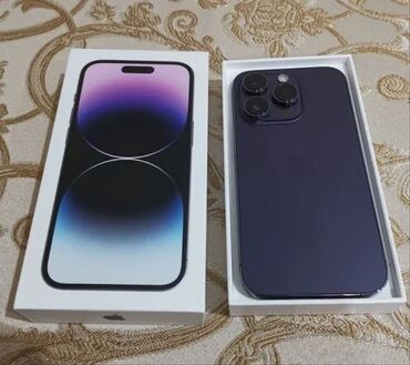 экран айфон х купить: IPhone 14 Pro, Колдонулган, 256 ГБ, Deep Purple, Куту, 85 %