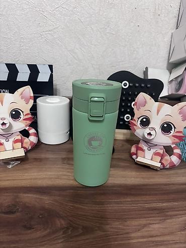 daş stekan: Rəng - Yaşıl, Termofincan, Paslanmayan polad, 400 ml — 1