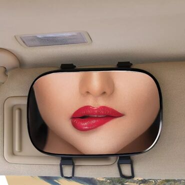 резиновый вал: Большое съемное зеркало на козырек автомобиля. Легко устанавливается