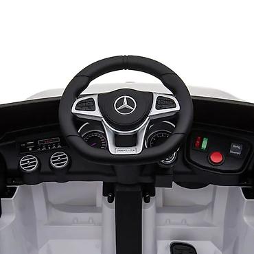 Dečiji električni automobili: Mercedes GLC 63S AMG – beli, auto na akumulator za decu — 15