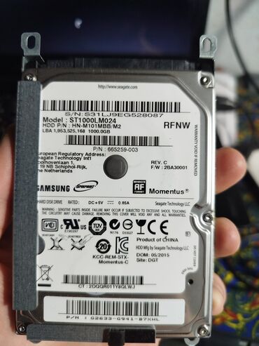 ноутбук бу бишкек: Накопитель, Новый, Seagate, HDD, 1 ТБ, 2.5", Для ноутбука