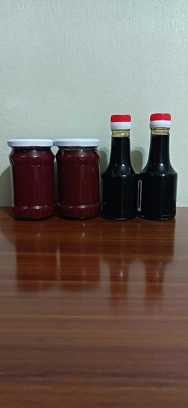 Qida məhsulları: Nar serab 1 litresi 7manat. Nar tursusu 1 kq 8 manat.Zoqal tursusu 1 — 4