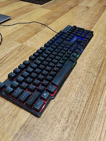 usb hard disk: T-WOLF RGB arxa işıqlı klaviatura - Tam ölçülü (numpadlı) masaüstü — 5