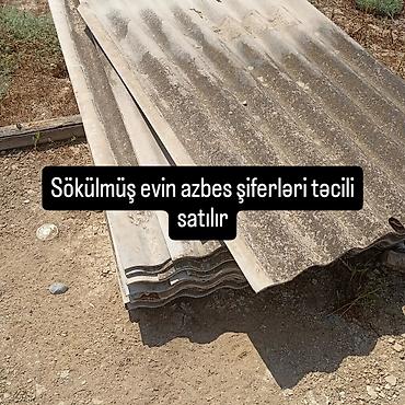 ev qizdiricilari: Məhsul: sökülmüş evdən çıxmış azbes şifer vərəqləri təcili satılır — 1