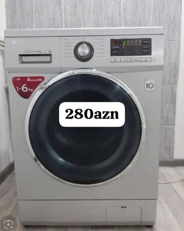 Elektrikli qızdırıcılar və radiatorlar: Paltaryuyan maşın LG, 6 kq, Avtomat, Qurutmasız, Kredit yoxdur