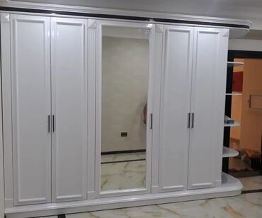 Sifarişlə dolablar: Düz dolab, Mətbəx üçün, Qonaq otağı üçün, Dəhliz üçün, Qarderob, Kupe, Korpuslu, 5 qapı — 12