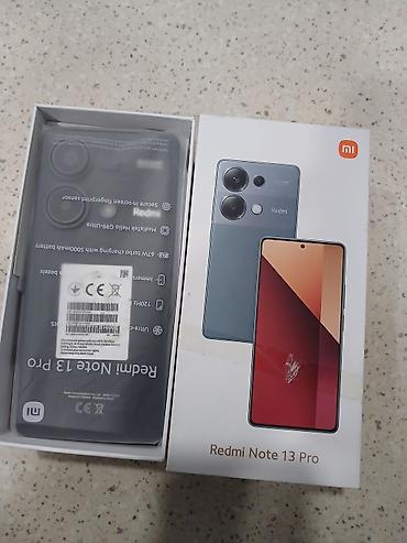 xiaomi mi note 11 pro: Redmi Note 13 Pro, 256 GB, rəng - Qara, Barmaq izi — 7