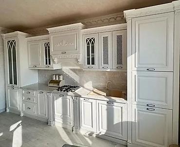 Sifarişlə mətbəx mebeli: Sifarişlə mətbəx dəsti, Özü çəkən petlələr, MDF, Kredit yoxdur, Pulsuz çatdırılma, Rayonlara çatdırılma — 26