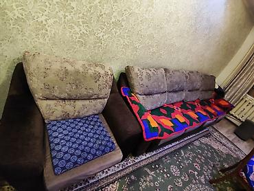 Продаю диван + кресло в хорошем состоянии. общ 5.5 м at lalafo.kg Продаю диван + кресло в хорошем состоянии. общ 5.5 м
