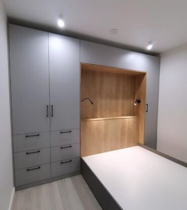 Sifarişlə mətbəx mebeli: Sifarişlə mətbəx dəsti, Özü çəkən petlələr, MDF, Kredit var, Pulsuz çatdırılma — 12