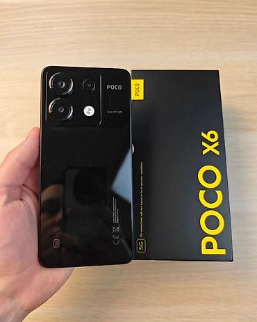 Poco X6, Б/у, 256 ГБ, цвет - Черный, 2 SIM at lalafo.kg Poco X6, Б/у, 256 ГБ, цвет - Черный, 2 SIM