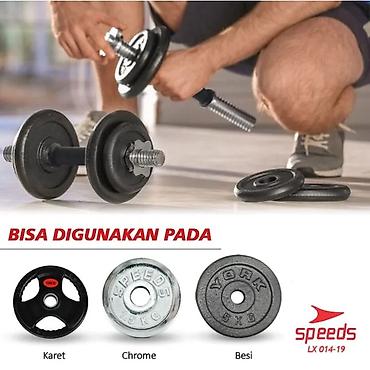 Ştanqlar və ştanq diskləri: Ştanq üçün qrif, Çəki: 2 kq, Yeni — 19