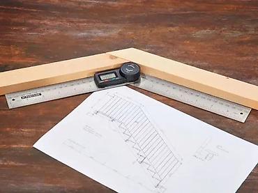 Ostali merni alati: Digitalni ugaoni lenjir Parkside - Metalni dvokraki lenjir sa — 1