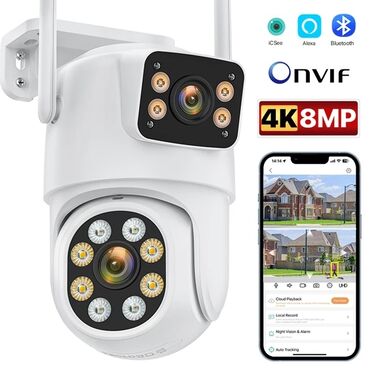Dinamiklər və musiqi mərkəzləri: Wifi ptz 360° 5MP/4K wifi cöl kamera Original ProVision 2 kamerali