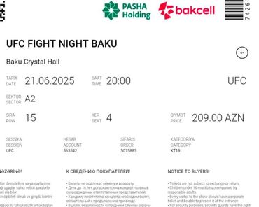 айгюн меджидова дидактические материалы 2 класс: UFC-yə 2 bilet satıram. 50% endirim at lalafo.az айгюн меджидова дидактические материалы 2 класс: UFC-yə 2 bilet satıram. 50% endirim
