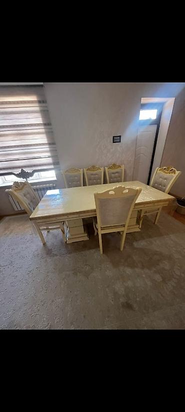 Digər mebel: AylaStol 8stul satılır.Stol açılandı 450 azn satılır.Ünvan — 1