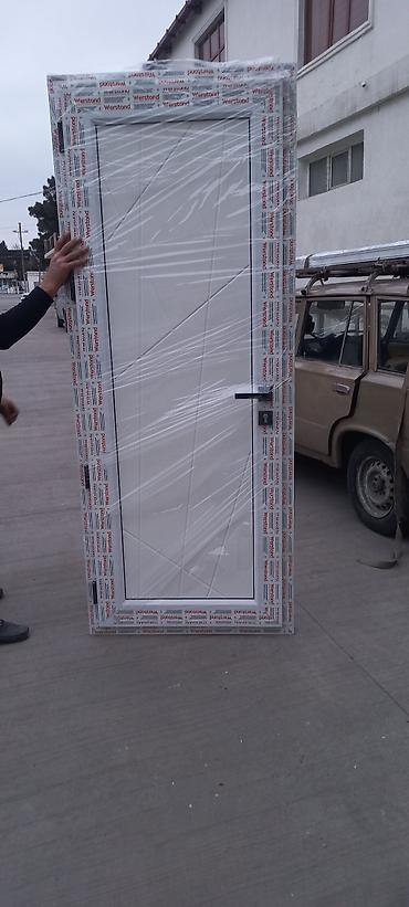 plastic qapi: Yeni Plastik qapı 80x200 sm Zamok və çərçivə ilə, Zəmanətli, Pulsuz quraşdırma, Pulsuz çatdırılma, Rayonlara çatdırılma — 7