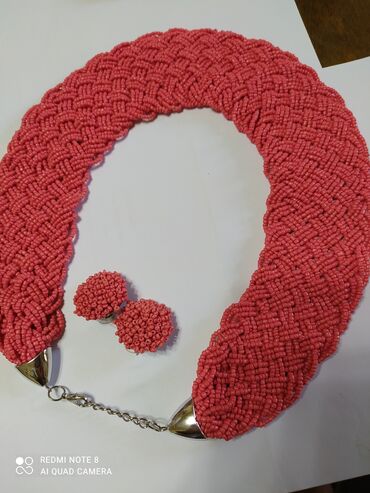 Наборы украшений: Ожерелье из бисера и серьги гвоздики,ручная работа,шикарно смотрится и — 30