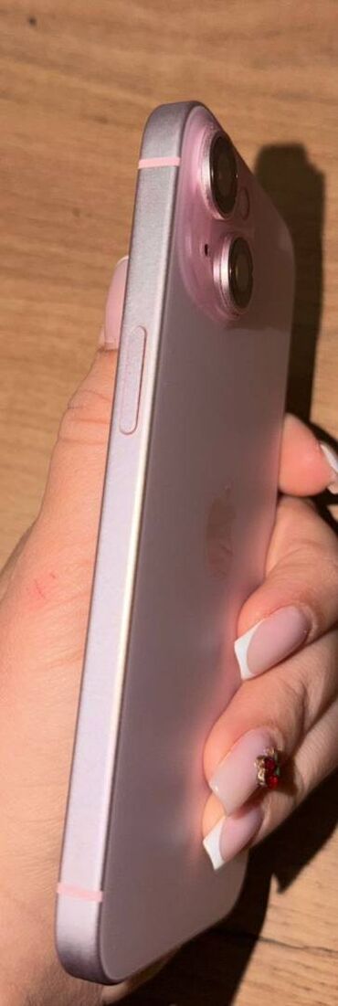 Apple iPhone: IPhone 15, 128 GB, Çəhrayı, Face ID, Simsiz şarj, Sənədlərlə — 5