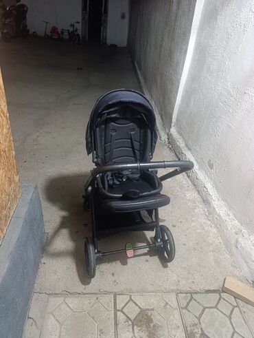Коляски: Коляска, цвет - Черный, Б/у — 4