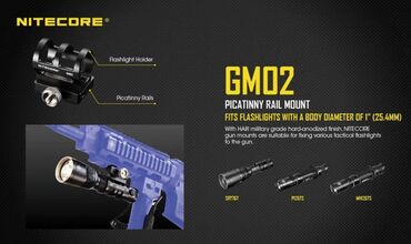 тактический фонарик: Аксессуары для фонарика NITECORE GM02, G-образное крепление из