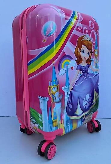 Rančevi, torbe i koferi: Dečiji kofer na točkiće – motiv princeze - Tvrda školjka sa sjajnom — 10