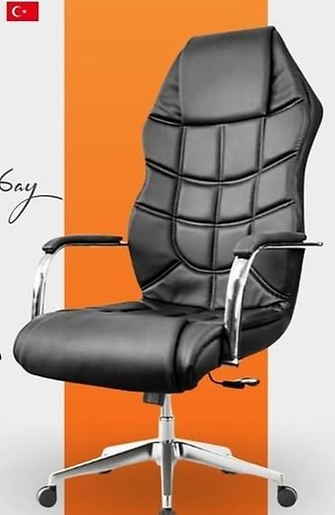 Ofis mebeli: Ergonomik ofis kreslosu Turk isdehsali. – yüksək arxalı, yumşaq — 1
