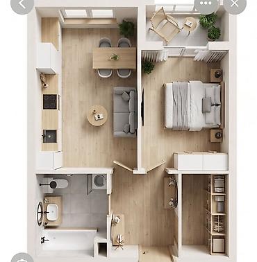 1 комната, 51 м², Южная Магистраль Элитка, 12 этаж, ПСО (под самоотделку)