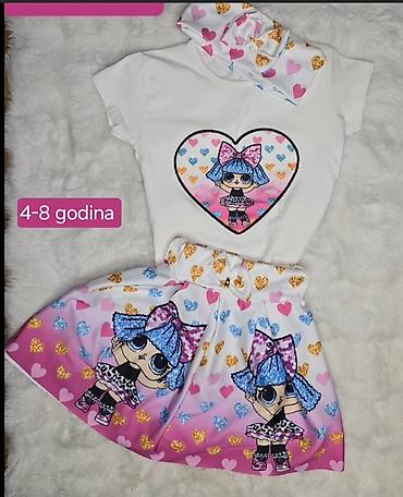ugg cizme type 0: U LOL kompletu majica (pritiskom na srce svetluca), suknjica i traka — 1